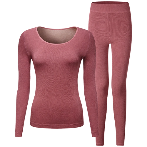 保暖内衣秋冬加绒加厚修身美体防寒棉毛衫甜美蕾丝保暖套装