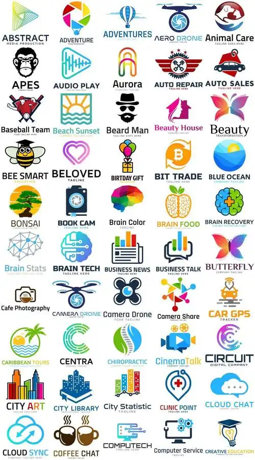 企业商业互联网餐厅公司logo标志徽标psd源文件模板logo设计素材