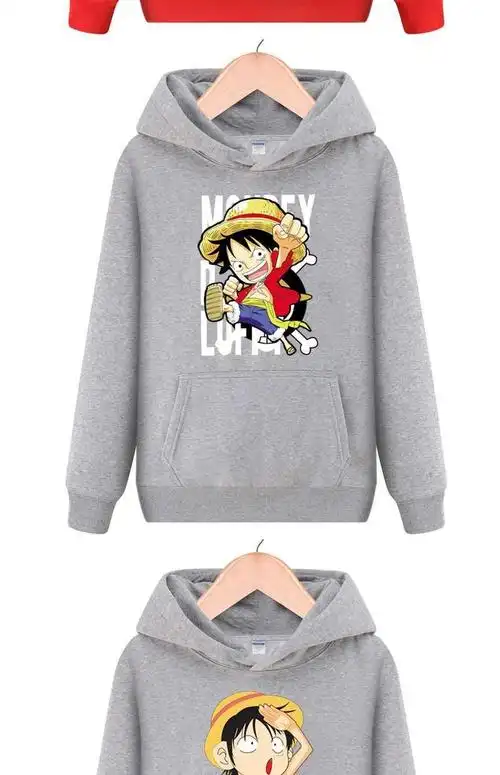 琛恋秋季海贼王路飞卫衣男生动漫白胡子正义周边衣服青少年小胖子外套