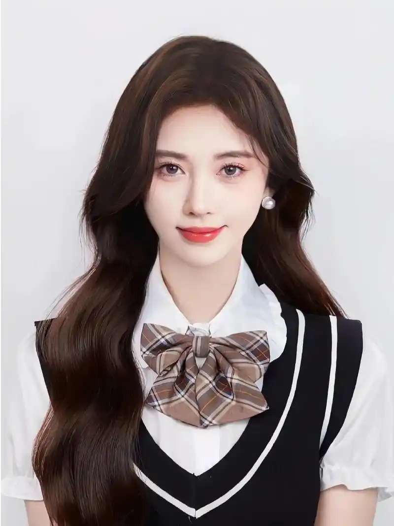 女明星的证件照