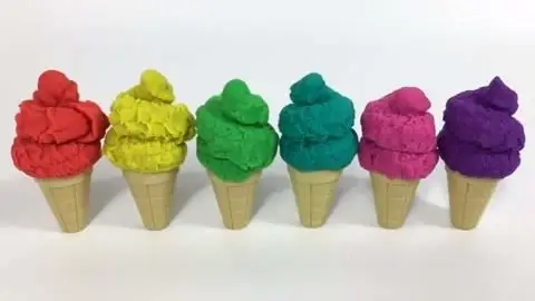 培乐多粘土 冰淇淋橡皮泥拆出惊喜蛋