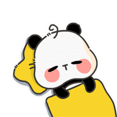 卡通gif熊猫gif红脸蛋gif被子gif