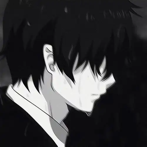 动漫冷酷男生头像.爱会被发现,不爱也是.悲伤时刻到了