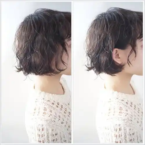 短发这样烫蓬松不太卷,好看不老气,效果嘎嘎好_头发_时尚_自然