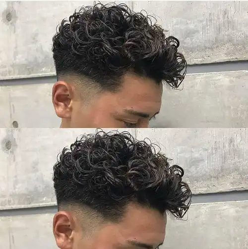 男士小卷发_侵权