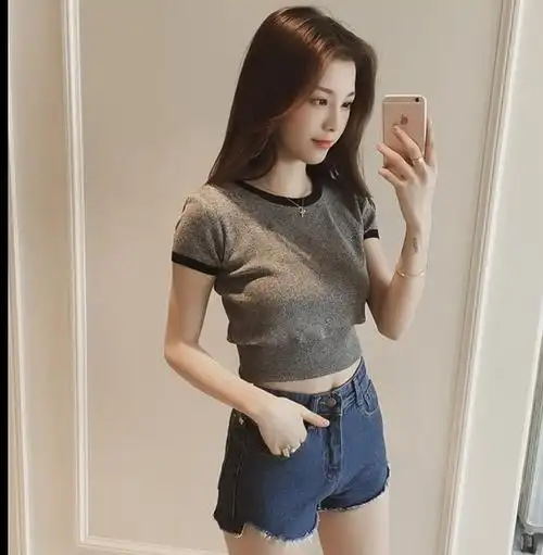 t恤女短袖短款 显瘦大额优惠券