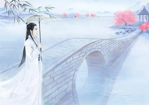 手绘江南水乡水墨画元素写意江南png素材水墨中国风风景原创插画素材