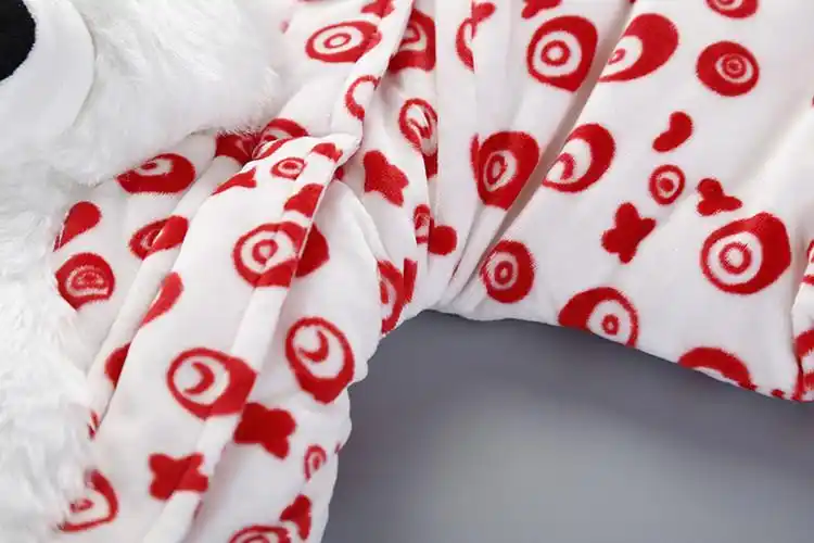 紫金娃娃婴幼儿宝宝卡通小狗法莱绒哈衣爬服