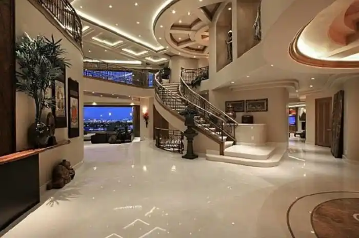 超豪华现代酒店式别墅室内设计