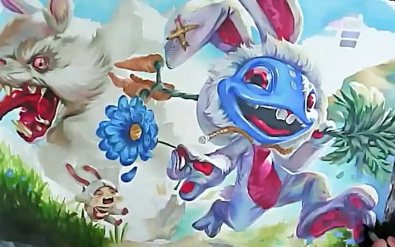 【手绘】小鱼人-兔宝宝加背景_哔哩哔哩_bilibili