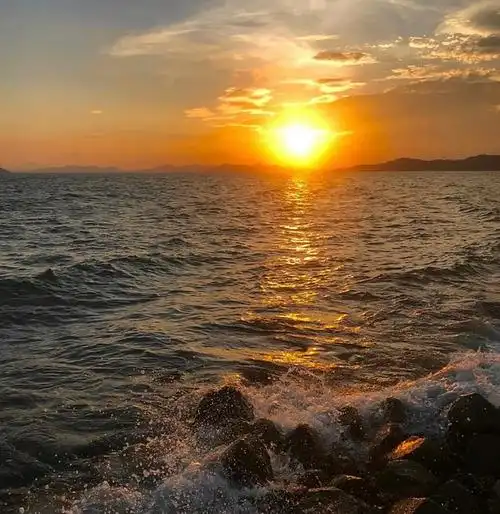 喜欢大海,喜欢夕阳