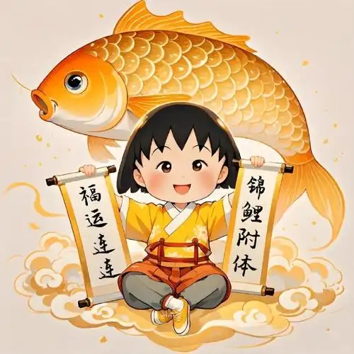 好运锦鲤相随‖好运头像 小丸子