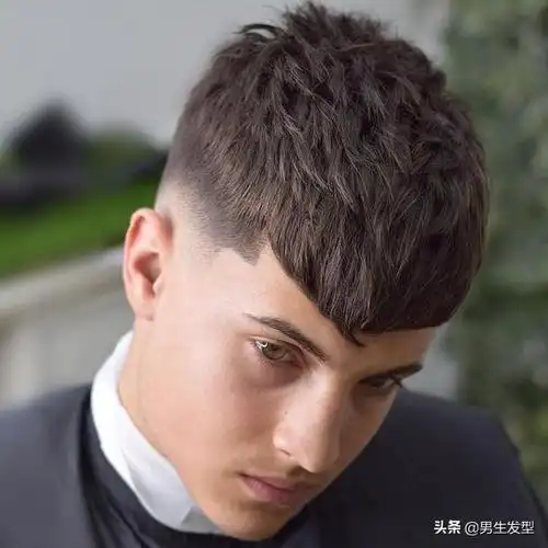 男士短发发型图片2017圆脸(男生) - 赤虎壹号