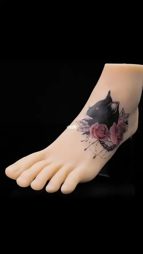 纹身脚模型视频拍摄