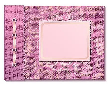 粉色,布,封面,相册