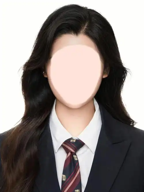 韩系证件照制服风模板自取修图滴滴
