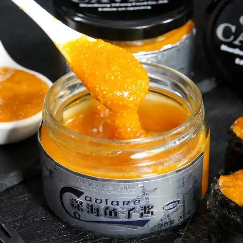 姑香深海鱼子酱 咖喱味即食鱼子酱料200g 寿司拌饭日式料理食材