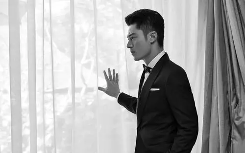 霍建华帅气西装摄影桌面壁纸图片下载