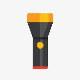 矢量手绘卡通手电筒