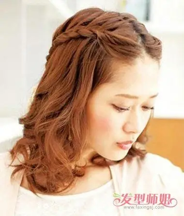 编小辫子披肩发 披肩长的头发怎么绑(2)_发型师姐