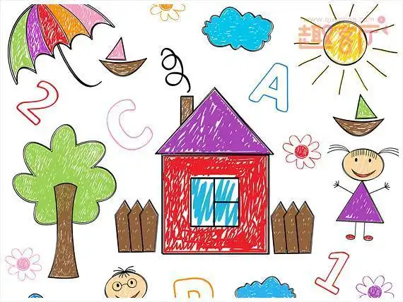 二年级简笔画绘画彩色