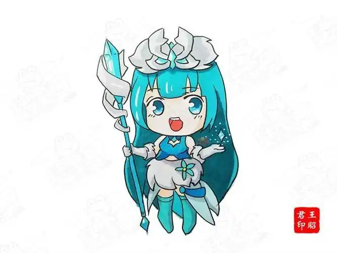 王者荣耀简笔画q版镜