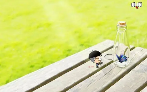 > 卡通可爱男孩桌面壁纸之大脑袋(1920×1200)