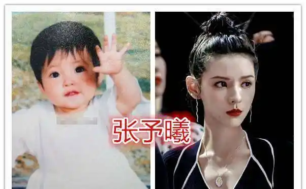 最后便是张予曦了,凭借《韫色正浓》小火了一把的她,小时候的颜值也是