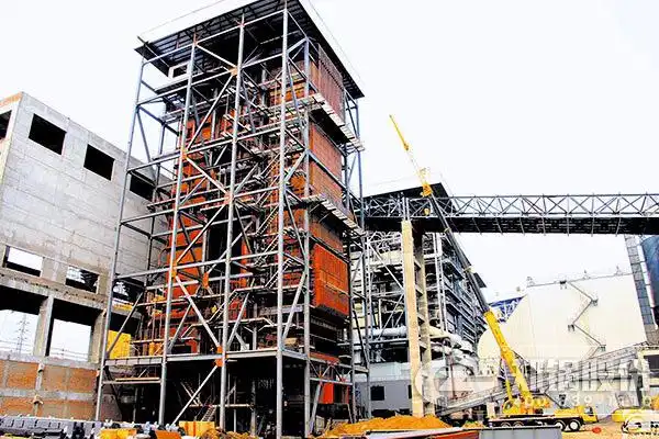 服装纺织印染厂用热电联供用的50吨流化床锅炉