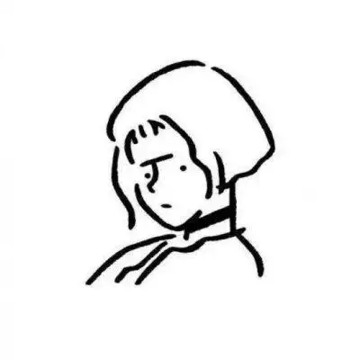 手绘女生头像简笔画图片大全简笔画情侣头像qq头像黑白简笔画手绘女生