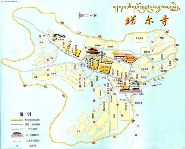 塔尔寺_青海旅游地图库_地图窝