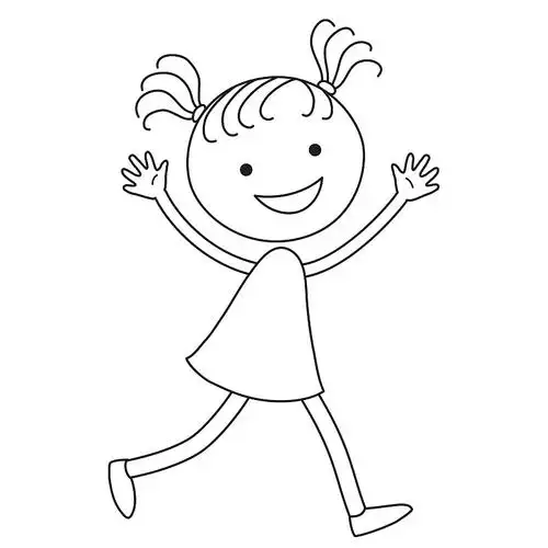 跑步的女孩图片