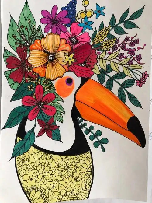 这6种又美又疯狂的创意线描,这些优秀作品老师直接给100分,超赞!