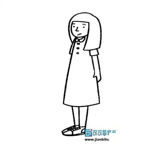 女孩侧面简笔画人物简笔画素材女孩简笔画图片大全关于女孩侧面的