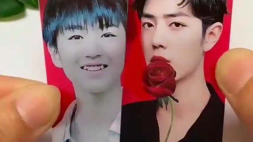 王俊凯和肖战的照片合在一起超好看看着就像是笑着的肖战