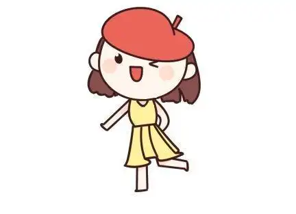 q版女孩手简笔画