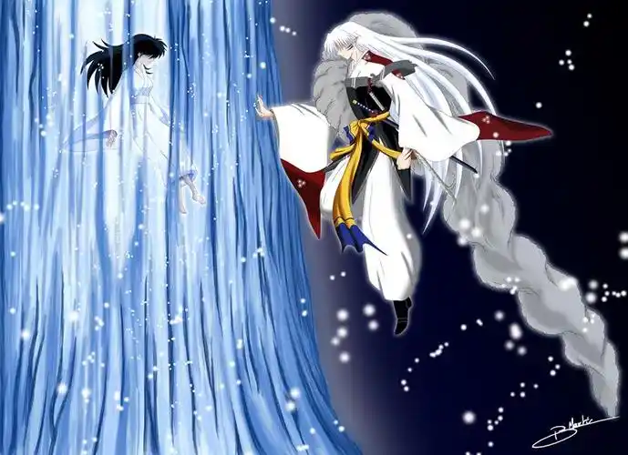 半妖的夜叉姬|inu-sessh-rin的杀生丸插画图片