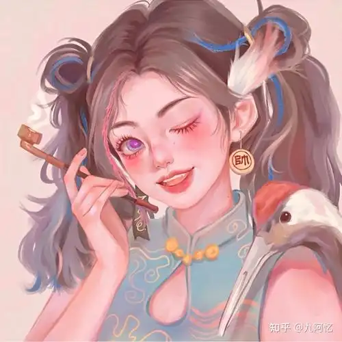 这是你要找的国风少女头像嘛