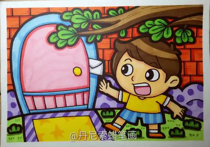 可爱简笔画  #儿童简笔画  #画个简笔画  #丹尼索儿童画  #简笔画