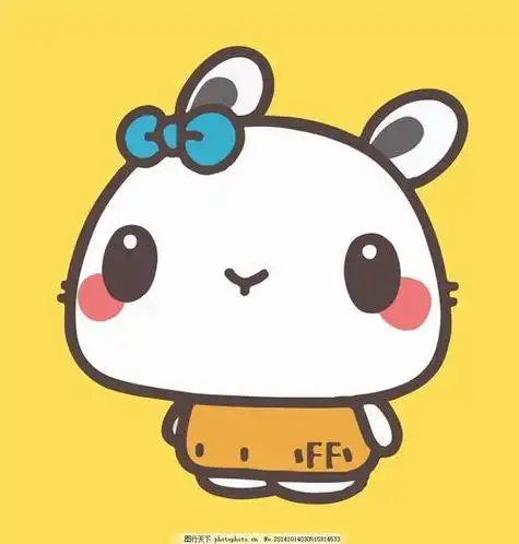 卡通可爱兔子动物头像简笔画可爱