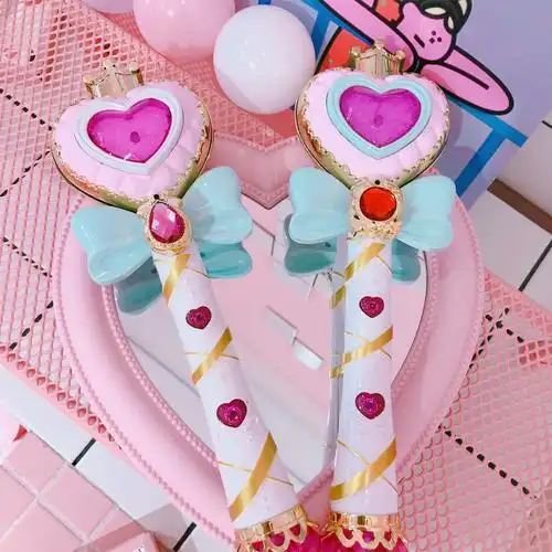 日系魔法全自动吹泡泡机儿童不漏水少女仙女棒泡泡枪玩具拍照道具