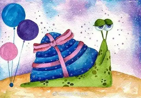 儿童水粉画#简笔画超话#儿童画素材##画画#创意儿童美术超话#每纫一