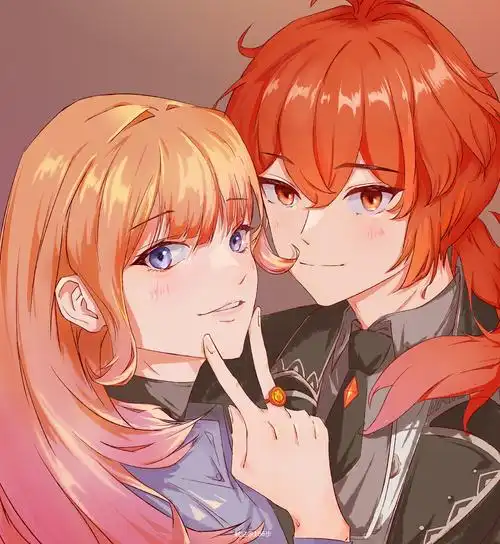 迪卢克双人情头原神迪卢克