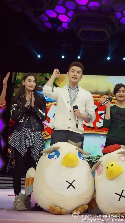 2014活动快乐大本营神雕侠侣剧组 陈晓饰演杨过 cr.我世界里的陈晓