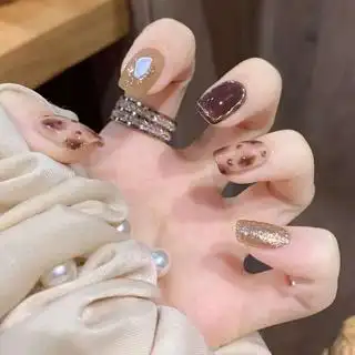 显手白的美甲穿戴高级2021年流行美甲色甲片成品ins日系网红同款