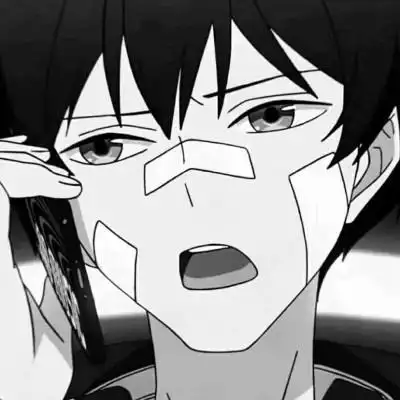 黑白男生头像动漫高冷图片