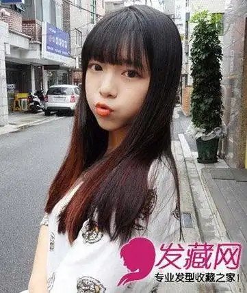 淑女气质披肩的长发直发发型清新唯美动人