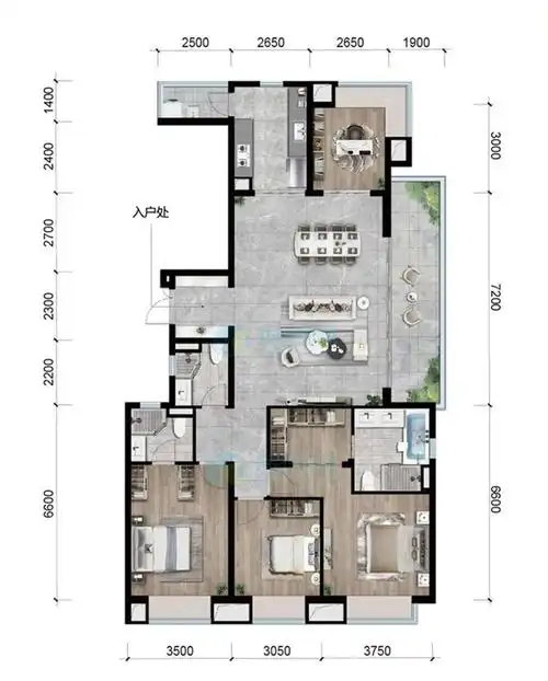 锦粼天序大平层房源在售 均价21500元/平 视野开阔_云南昆明哪里买房