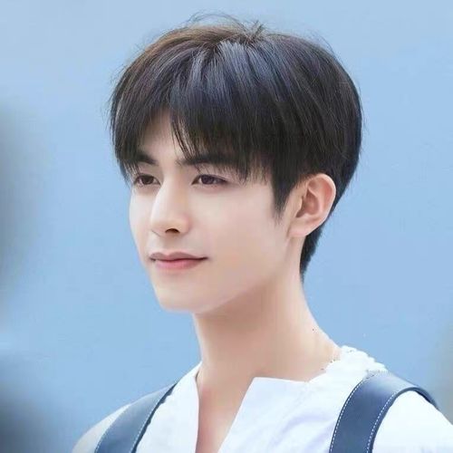 假发男中分自然蓬松