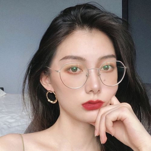 眼镜金丝近视度数平光网红护眼蓝光防辐射女显防蓝光镜